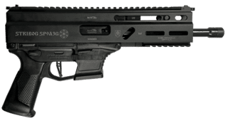 Global Ordnance STRIBOG SP9A3G 9mm Luger Semi-Auto Pistol - Black - 8.0" - 30 Round - Ambidextrous
